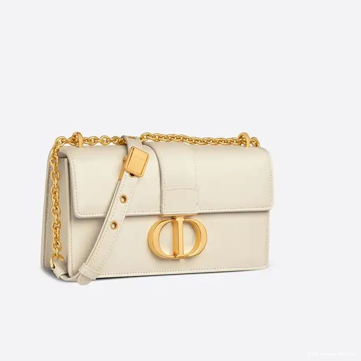 Cheap Bag Dior With Montaigne White Chain 30 Calfskin East-West 0505 Luxury